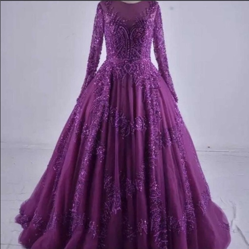 Bridal beaded gown
